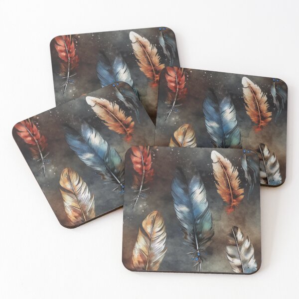 Item preview, Watercolor Feather Pattern designed and sold by Light79.