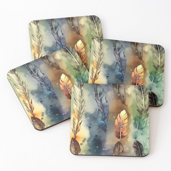 Item preview, Watercolor Feather Pattern designed and sold by Light79.