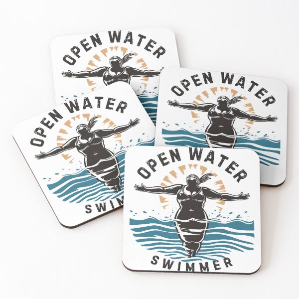 Item preview, Open Water Swimmer Sunshine - Female - w/text designed and sold by TheDigitalAnvil.