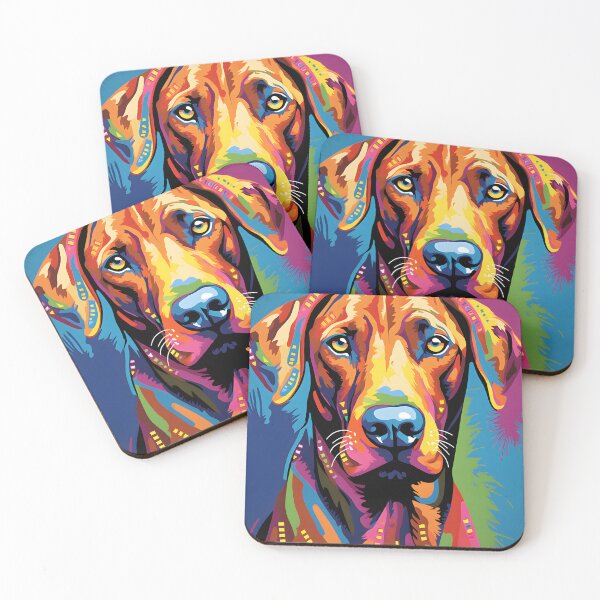 Item preview, Rhodesian ridgeback dog portraits drawing. animal colorful. Animal throw pillow.  designed and sold by formform.