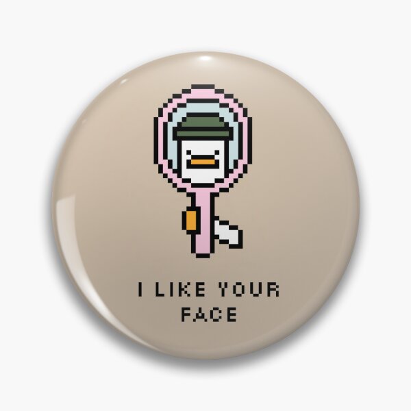 Item preview, i like your face - pixel art! designed and sold by sourdough designs ૮ ˶ᵔ ᵕ ᵔ˶ ა.