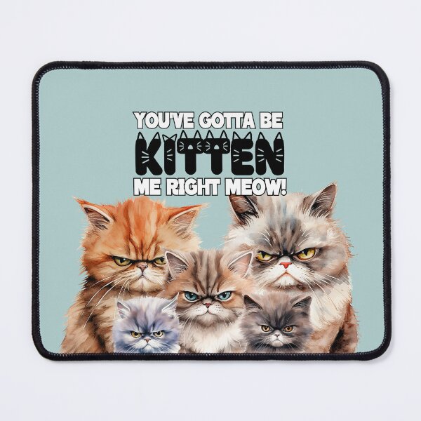 Item preview, Grumpy Kittens: You've Gotta Be Kitten Me Right Meow designed and sold by LittleGnomad.