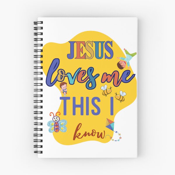 Item preview, Blue and Yellow Playful Fun Jesus Loves Me Cute Kids Shirt  designed and sold by FreedByJesus.