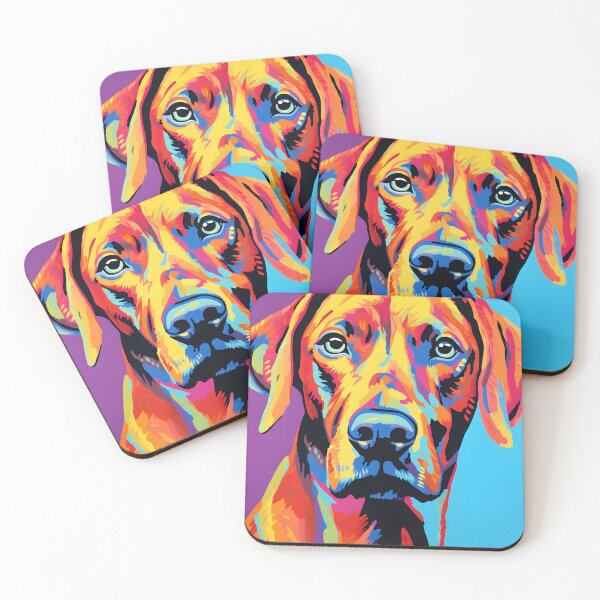 Item preview, Rhodesian ridgeback dog portraits drawing. animal colorful. Animal throw pillow.  designed and sold by formform.