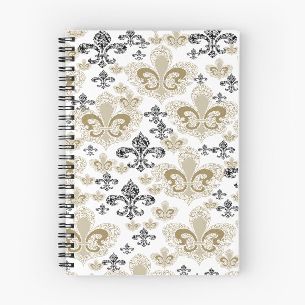 Item preview, Fleur De Lis White/Black and Gold designed and sold by BerryBerryBaby.