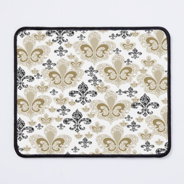 Item preview, Fleur De Lis White/Black and Gold designed and sold by BerryBerryBaby.