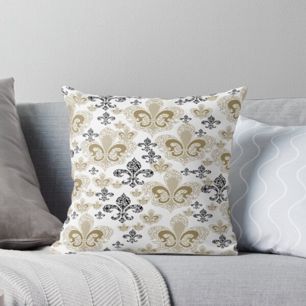 Item preview, Fleur De Lis White/Black and Gold designed and sold by BerryBerryBaby.