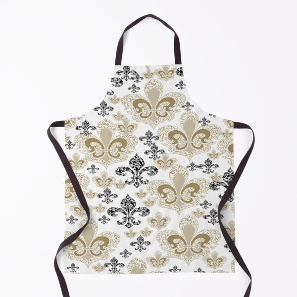 Item preview, Fleur De Lis White/Black and Gold designed and sold by BerryBerryBaby.