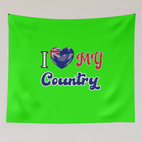 Item preview, "I ❤ New Zealand" - Love for My Country New Zealand - Kiwi Pride designed and sold by SaLaH-B-EdDiNe.