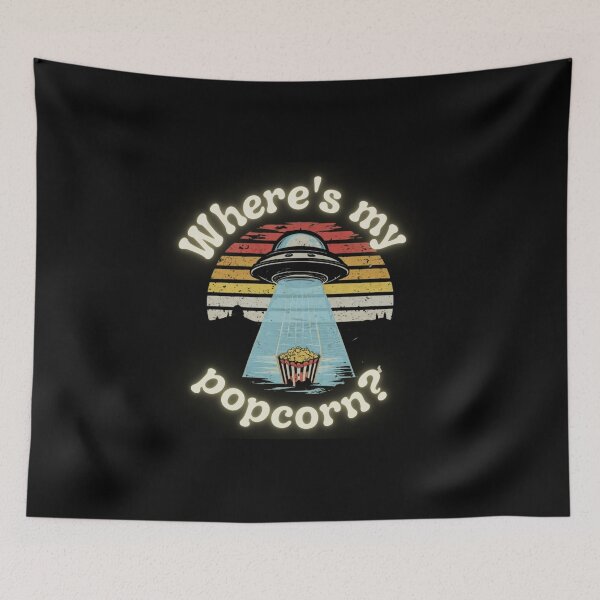 Item preview, Flying Saucer Abducting Popcorn designed and sold by Art-Design-EM.