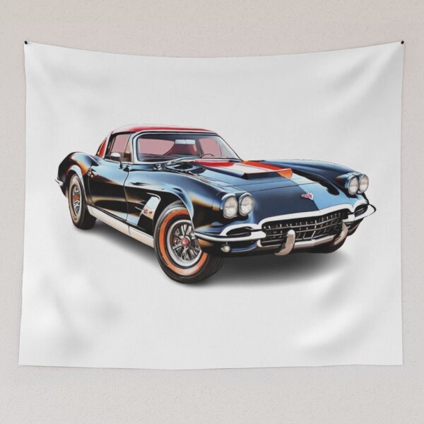 Item preview, “Bursts of Color: An Illustration of a Vintage Car” designed and sold by CHRIST5000.
