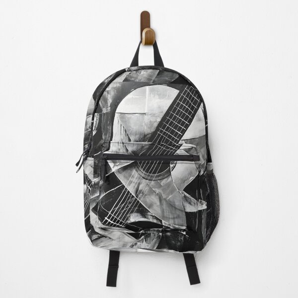 Item preview, black and white gray scale acoustic guitar print designed and sold by dcrc.