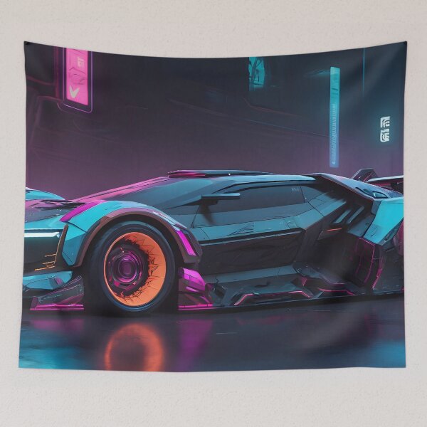 Item preview, Hyperdrive X - Cyberpunk Supercar designed and sold by papi1998.