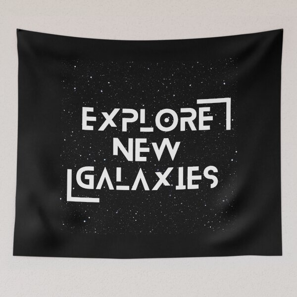 Item preview, Explore New Galaxies - Black Background Design designed and sold by TGAL2.
