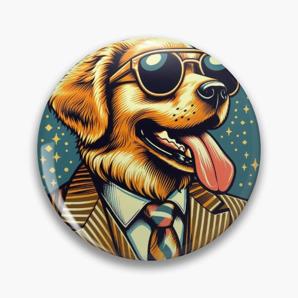 Artikelvorschau, Golden trägt eine Sonnenbrille im Retro-Stil. entworfen und verkauft von 0kamy.