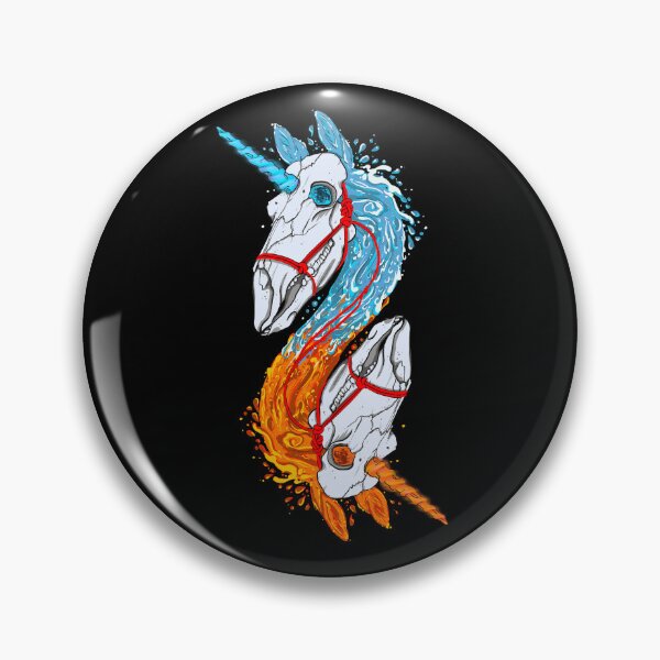 Aperçu de l'œuvre Divergence élémentaire Licorne à double crâne créée et vendue par NonDecafArt.