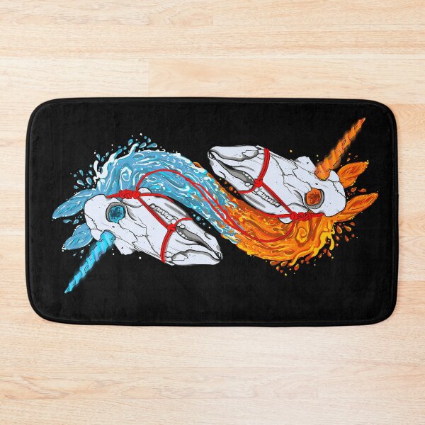 Item preview, Elemental Divergence Double Skull Unicorn designed and sold by NonDecafArt.
