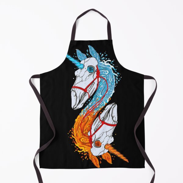 Item preview, Elemental Divergence Double Skull Unicorn designed and sold by NonDecafArt.