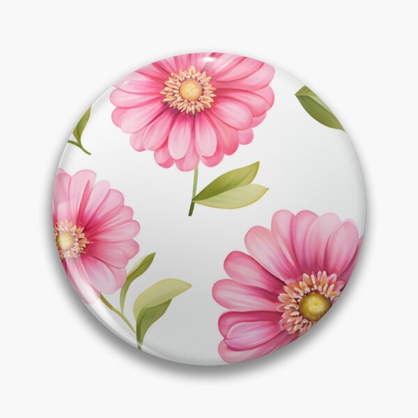 Item preview, Pink Zinnia flower seamless pattern designed and sold by varinchai.