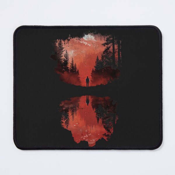 Item preview, Solitude's Mirror - Reflective Wilderness Art designed and sold by Sir Meow Meow.
