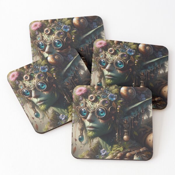 Item preview, An elf with glasses and jewelry designed and sold by faefreaks.