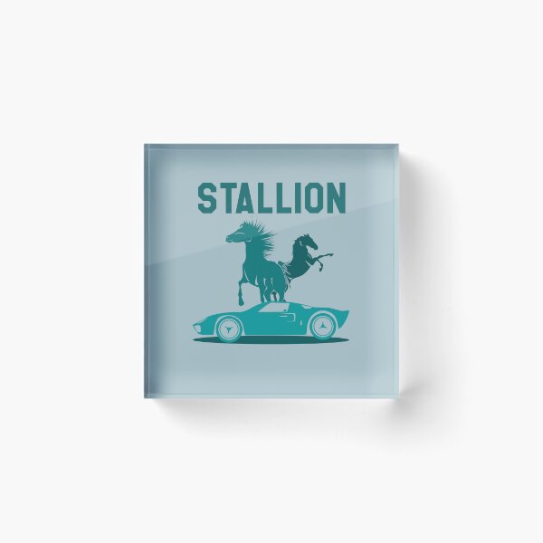 Item preview, Harmony in Contrast: Car and Stallions Encounter designed and sold by Stipper Store.