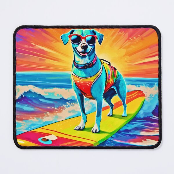 Item preview, Sunny Surfing Pup: Beach Bliss designed and sold by Health And Fitness Posts e-Store.