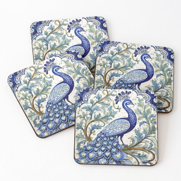 Item preview, Blue Delft Style Peacock designed and sold by DutchView22.
