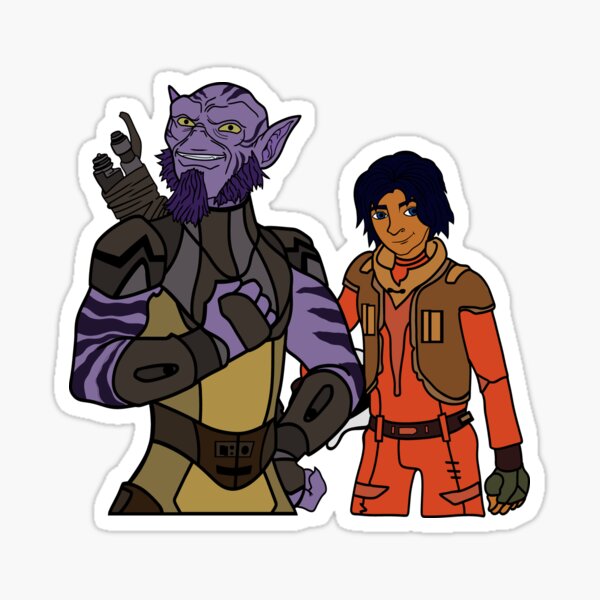 Vista previa del artículo con la obra «Zeb y Jabba», diseñado y vendido por SamiSweetShop.