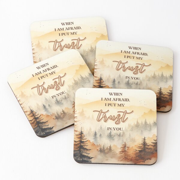 Item preview, "When I am afraid, I put my trust in you." Psalm 56:3 JW 2024 Year Text designed and sold by Kishaprints.