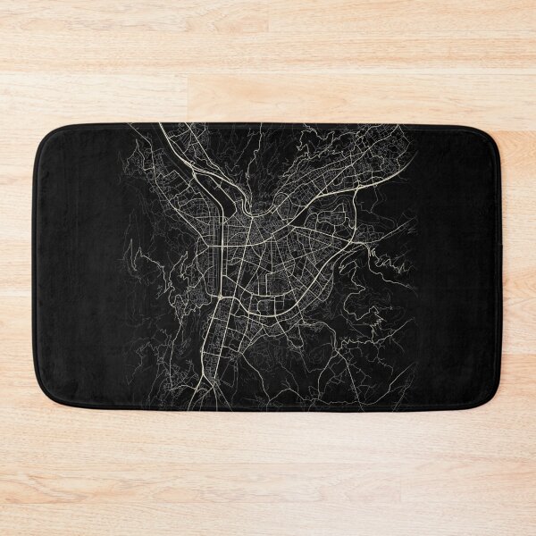 Item preview, Map of Grenoble Black and white designed and sold by Jerhus.
