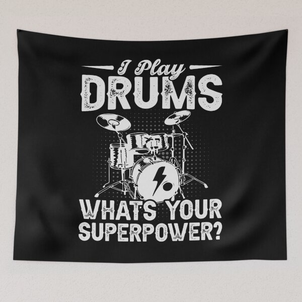 Item preview, I Play Drums What's Your Super Power - Funny Drummer Percussion designed and sold by tmerchtrends.