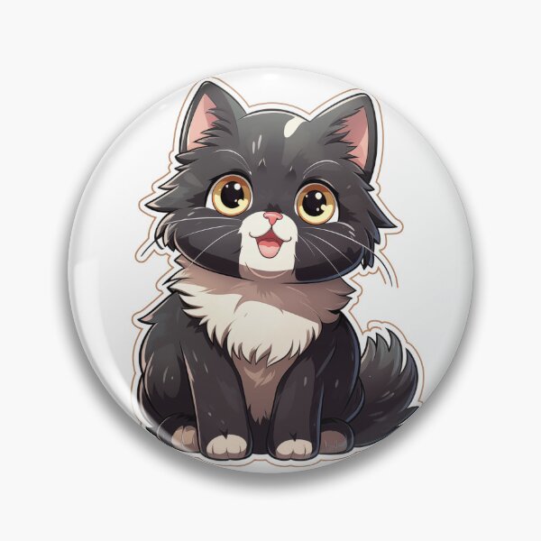 Item preview, Black fluffy kitten designed and sold by smartart42.