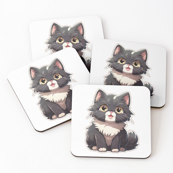 Item preview, Black fluffy kitten designed and sold by smartart42.