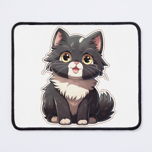 Item preview, Black fluffy kitten designed and sold by Smart Art 42.