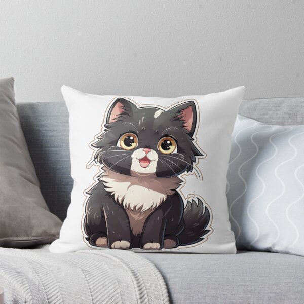 Item preview, Black fluffy kitten designed and sold by smartart42.