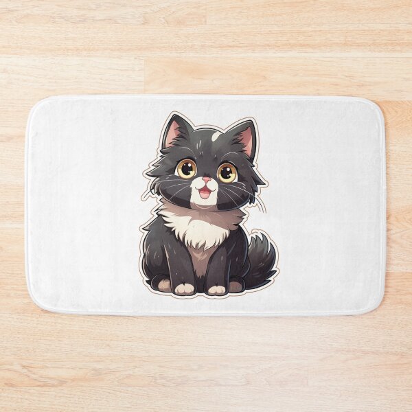 Item preview, Black fluffy kitten designed and sold by smartart42.