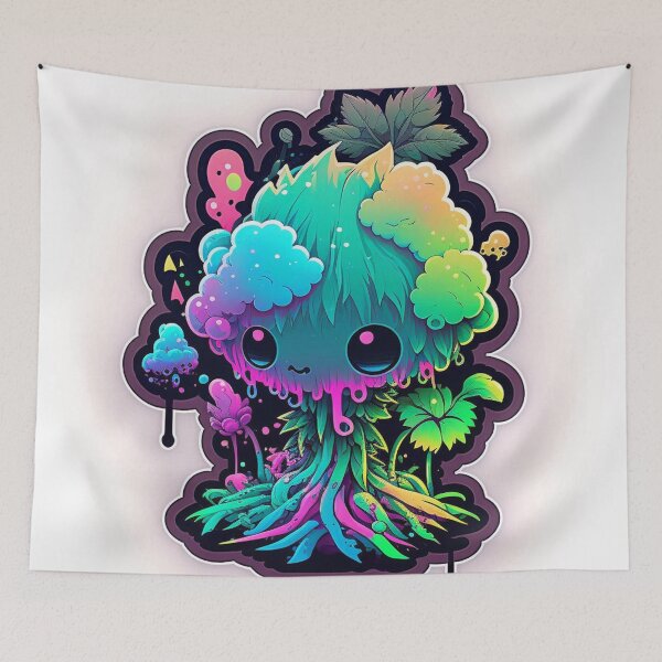 Item preview, Neon Blooms: Pastel Goth Marijuana Buds Sticker Pack ?? designed and sold by JAMDdesign.