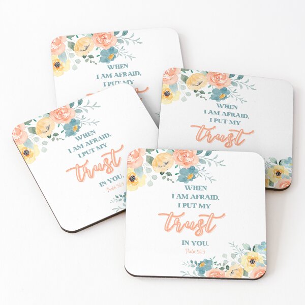 Item preview, "When I am afraid, I put my trust in you." Psalm 56:3 JW 2024 Year Text designed and sold by Kishaprints.