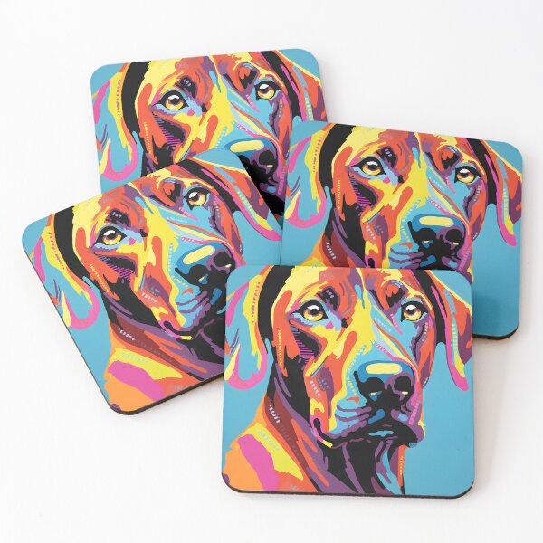 Item preview, Rhodesian ridgeback dog portraits drawing. animal colorful. Animal throw pillow.  designed and sold by formform.