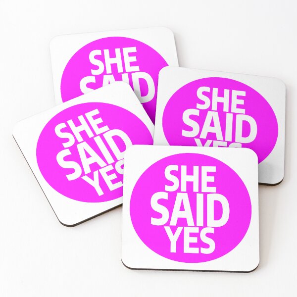 Item preview, She Said Yes - Pink designed and sold by stevenbrian698.