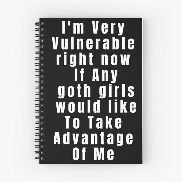 Item preview,  Soy muy vulnerable en este momento - Cita divertida de humor de chicas góticas designed and sold by Micro-dose.