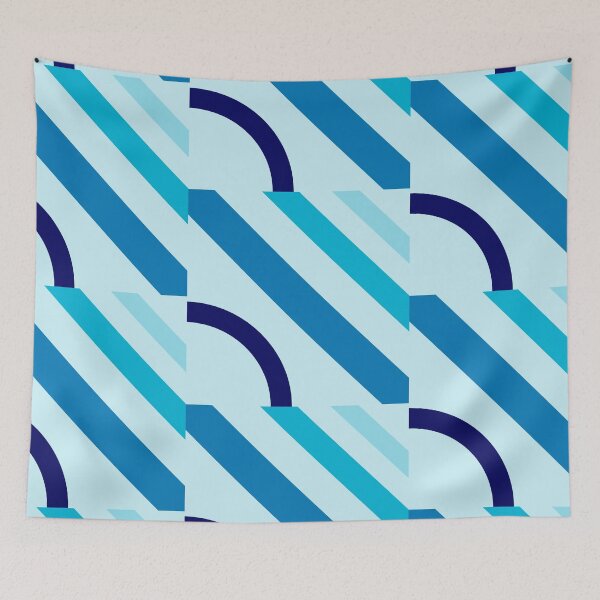 Item preview, Minimalist Shape Blue Design  designed and sold by PexelAlchemy.