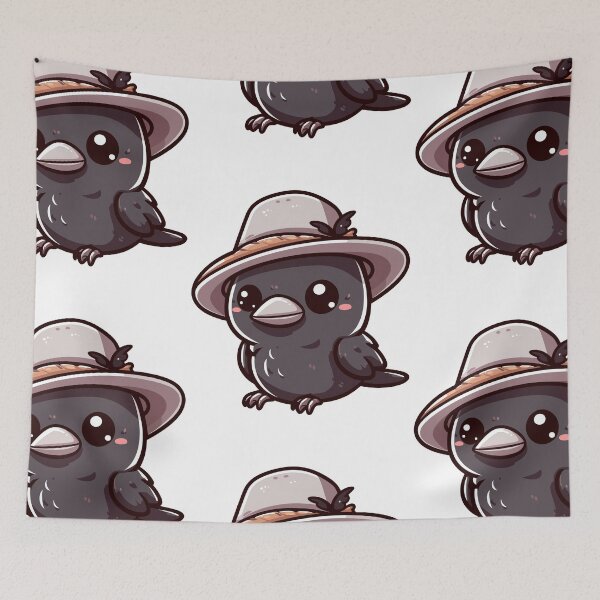 Item preview, Crow with Hat designed and sold by ArtfulWeave.
