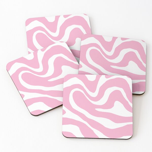 Item preview,  Patrón de onda abstracto rosa y blanco designed and sold by LinDraws.
