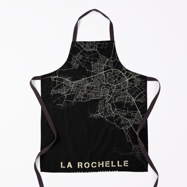 Item preview, Map of La Rochelle Black and white designed and sold by Jerhus.