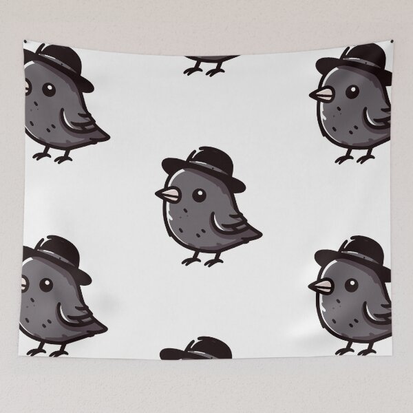 Item preview, Cool Crow in Hat designed and sold by ArtfulWeave.