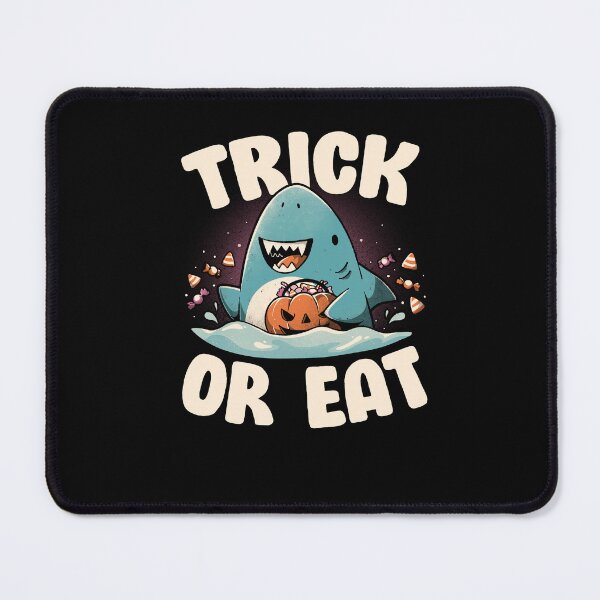 Item preview, Trick or Eat - Dark Funny Shark Halloween Gift designed and sold by EduEly.
