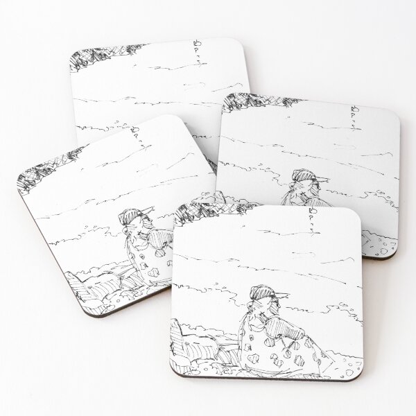 Item preview, A Couple Sitting On The Pebble Beach Drawing designed and sold by MikeJory.