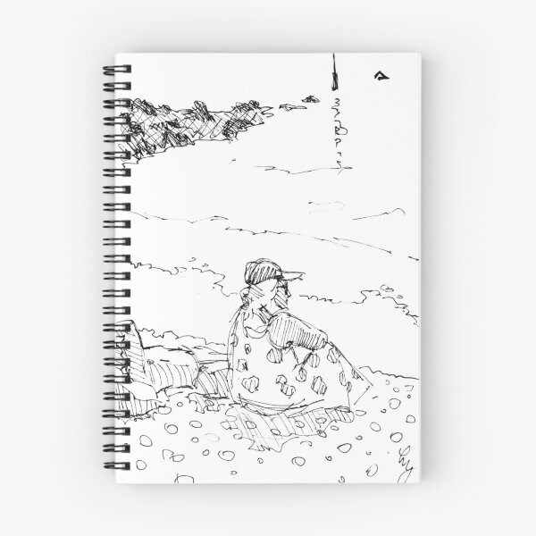 Item preview, A Couple Sitting On The Pebble Beach Drawing designed and sold by MikeJory.